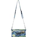 Spaceship Starry Night Van Gogh Painting Mini Crossbody Handbag View2