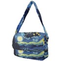 Spaceship Starry Night Van Gogh Painting Courier Bag View2