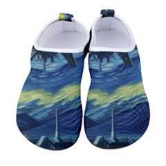 Spaceship Starry Night Van Gogh Painting Kids  Sock-style Water Shoes