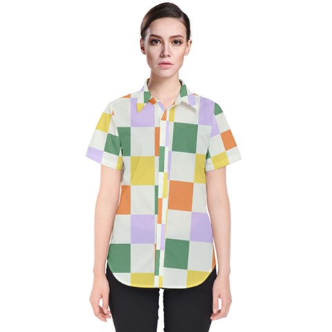 Board Pictures Chess Background Women s Short Sleeve Shirt by Maspions