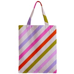 Lines Geometric Background Zipper Classic Tote Bag