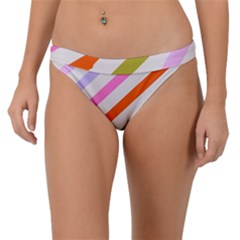 Lines Geometric Background Band Bikini Bottoms