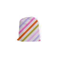 Lines Geometric Background Drawstring Pouch (xs)