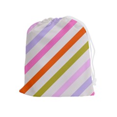 Lines Geometric Background Drawstring Pouch (xl)