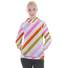 Lines Geometric Background Women s Hooded Pullover