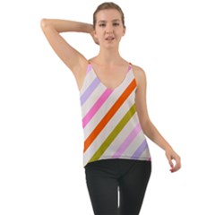 Lines Geometric Background Chiffon Cami