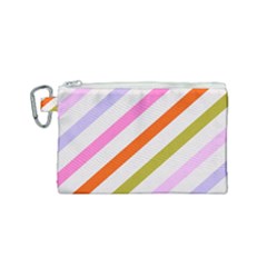 Lines Geometric Background Canvas Cosmetic Bag (small)