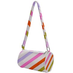 Lines Geometric Background Mini Cylinder Bag by Maspions