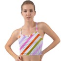 Lines Geometric Background Mini Tank Bikini Top View1