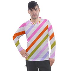 Lines Geometric Background Men s Pique Long Sleeve T-shirt