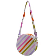 Lines Geometric Background Crossbody Circle Bag