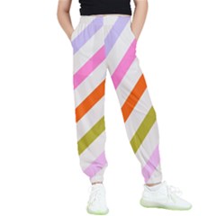 Lines Geometric Background Kids  Joggers by Maspions