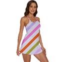 Lines Geometric Background 2-in-1 Flare Activity Dress View3