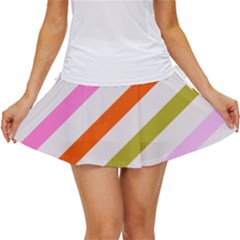 Lines Geometric Background Women s Skort