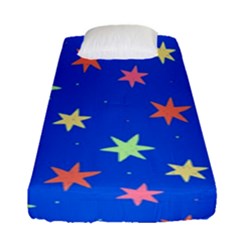 Background Star Darling Galaxy Fitted Sheet (single Size)