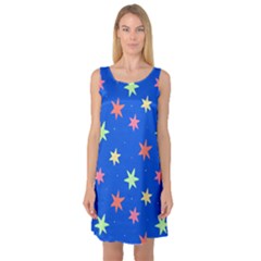 Background Star Darling Galaxy Sleeveless Satin Nightdress