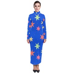 Background Star Darling Galaxy Turtleneck Maxi Dress