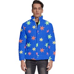 Background Star Darling Galaxy Men s Puffer Bubble Jacket Coat by Maspions