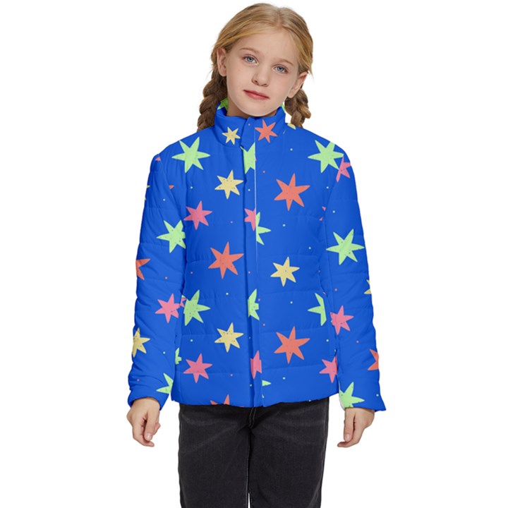 Background Star Darling Galaxy Kids  Puffer Bubble Jacket Coat