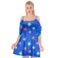 Background Star Darling Galaxy Cutout Spaghetti Strap Chiffon Dress