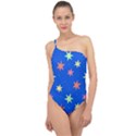 Background Star Darling Galaxy Classic One Shoulder Swimsuit View1