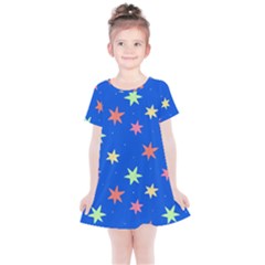 Background Star Darling Galaxy Kids  Simple Cotton Dress by Maspions