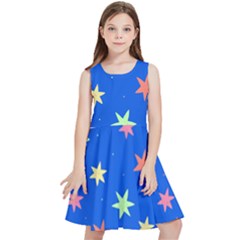 Background Star Darling Galaxy Kids  Skater Dress