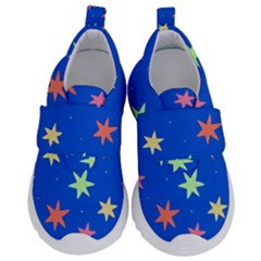 Background Star Darling Galaxy Kids  Velcro No Lace Shoes