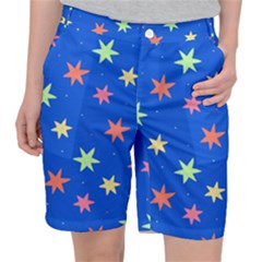 Background Star Darling Galaxy Women s Pocket Shorts