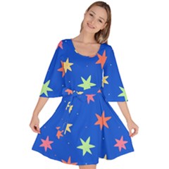 Background Star Darling Galaxy Velour Kimono Dress by Maspions