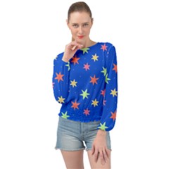 Background Star Darling Galaxy Banded Bottom Chiffon Top