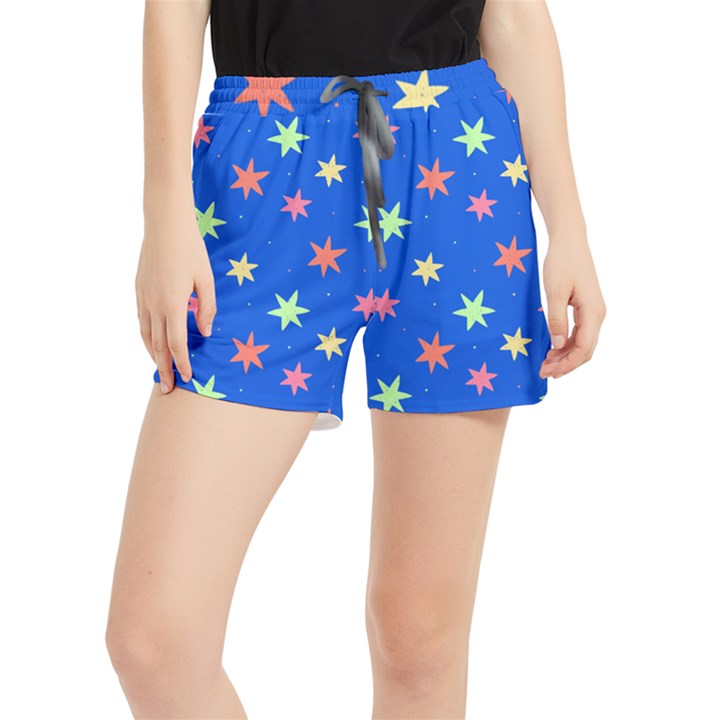 Background Star Darling Galaxy Women s Runner Shorts