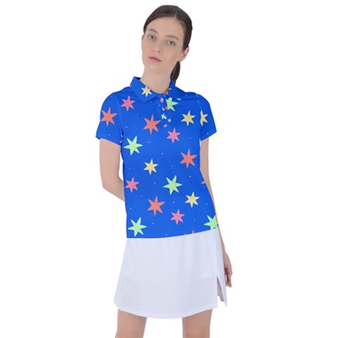 Background Star Darling Galaxy Women s Polo T-shirt by Maspions