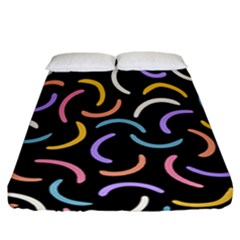 Abstract Pattern Wallpaper Fitted Sheet (california King Size) by Maspions