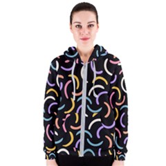 Abstract Pattern Wallpaper Women s Zipper Hoodie