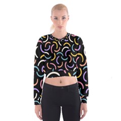 Abstract Pattern Wallpaper Cropped Sweatshirt