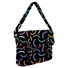 Abstract Pattern Wallpaper Buckle Messenger Bag