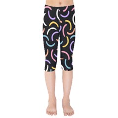 Abstract Pattern Wallpaper Kids  Capri Leggings 