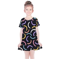 Abstract Pattern Wallpaper Kids  Simple Cotton Dress