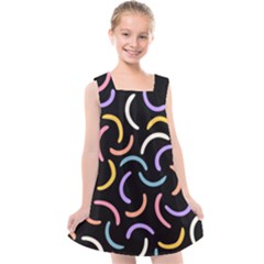 Abstract Pattern Wallpaper Kids  Cross Back Dress