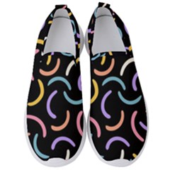 Abstract Pattern Wallpaper Men s Slip On Sneakers