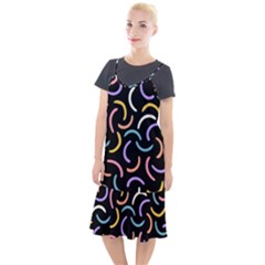 Abstract Pattern Wallpaper Camis Fishtail Dress