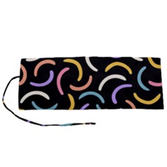 Abstract Pattern Wallpaper Roll Up Canvas Pencil Holder (s)