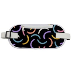 Abstract Pattern Wallpaper Rounded Waist Pouch