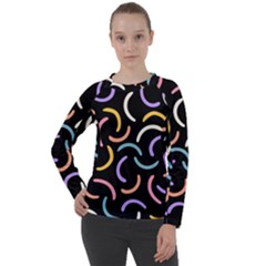 Abstract Pattern Wallpaper Women s Long Sleeve Raglan T-shirt