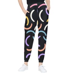 Abstract Pattern Wallpaper Women s Tapered Pants