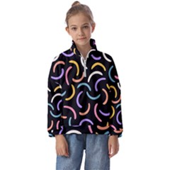 Abstract Pattern Wallpaper Kids  Half Zip Hoodie