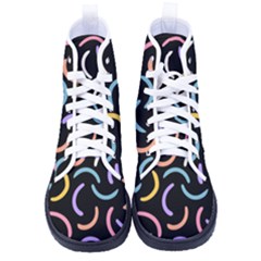 Abstract Pattern Wallpaper Kid s High-top Canvas Sneakers by Maspions