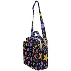 Sea Shells Pattern Wallpaper Fish Crossbody Day Bag