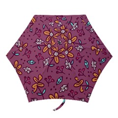 Flowers Petals Leaves Foliage Mini Folding Umbrellas